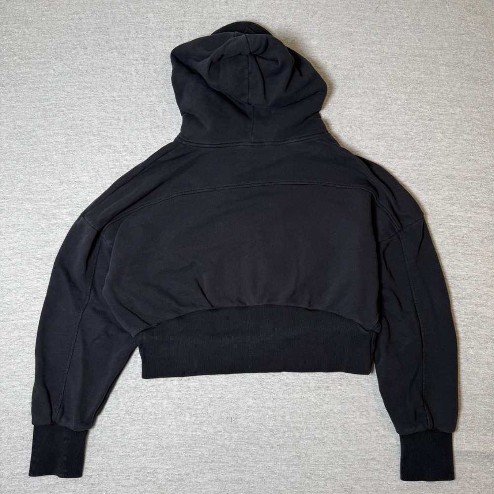 JoyLab Women's Hoodie XL Black Cropped Pullover Sweatshirt Athleisure Full Zip - Picture 5 of 9